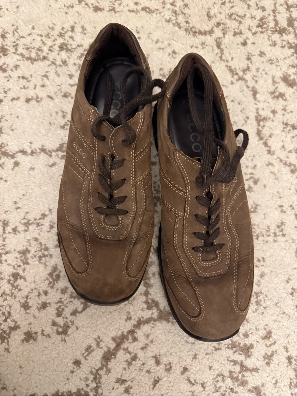 ECCO Men’s Brown Genuine Leather Lace Up Shoes EU 45 NWOB